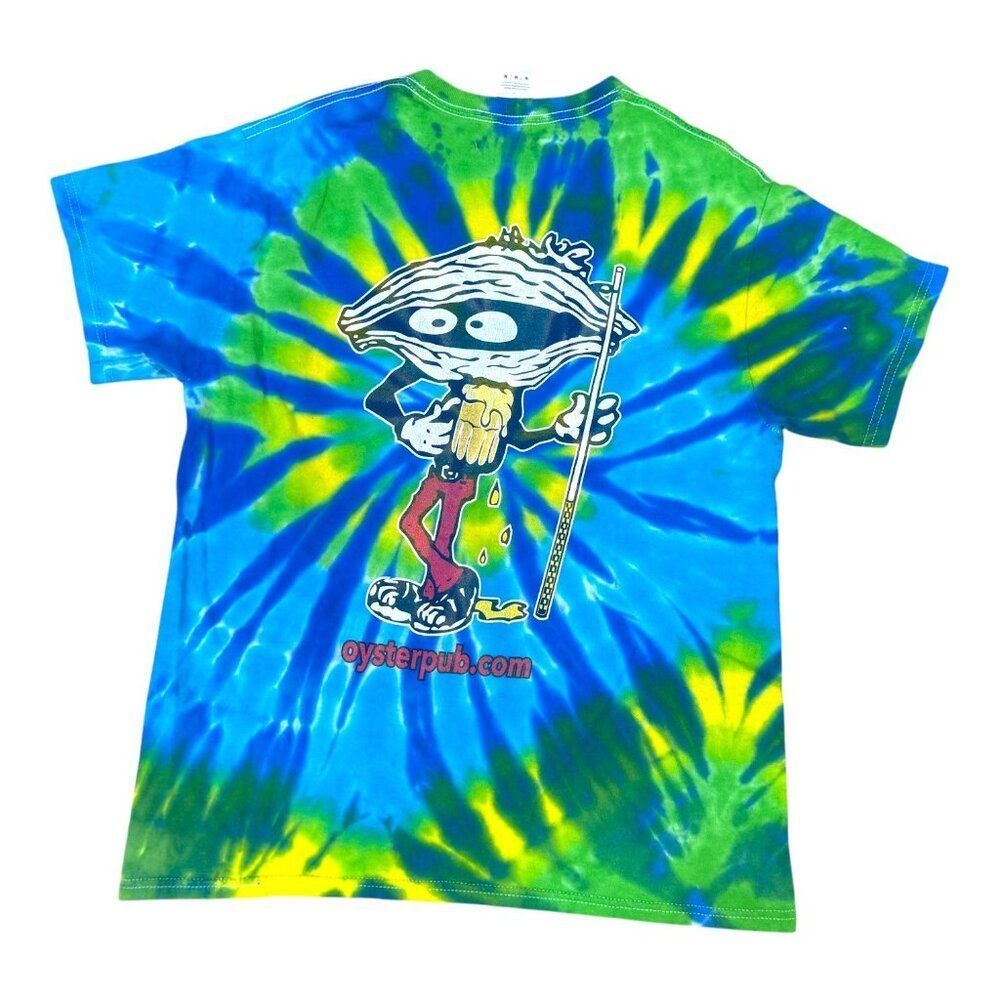 Vintage Tie-Dye Colortone T-Shirt M Daytona Beach FL The Oyster Pub Graphic Tee